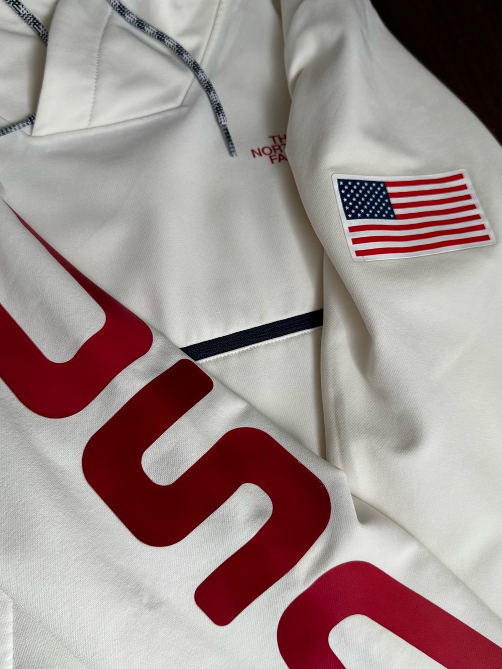 The North Face USA Graphic Hoodie Women's Small White :Patriotic - Picture 5 of 7